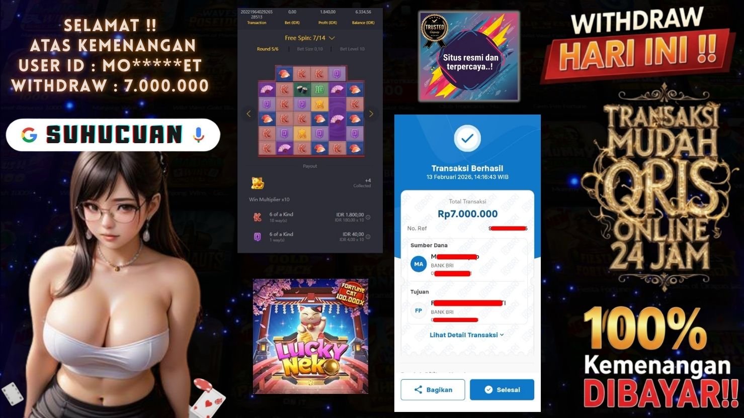 SUHUCUAN JACKPOT SLOT LUCKY NEKO